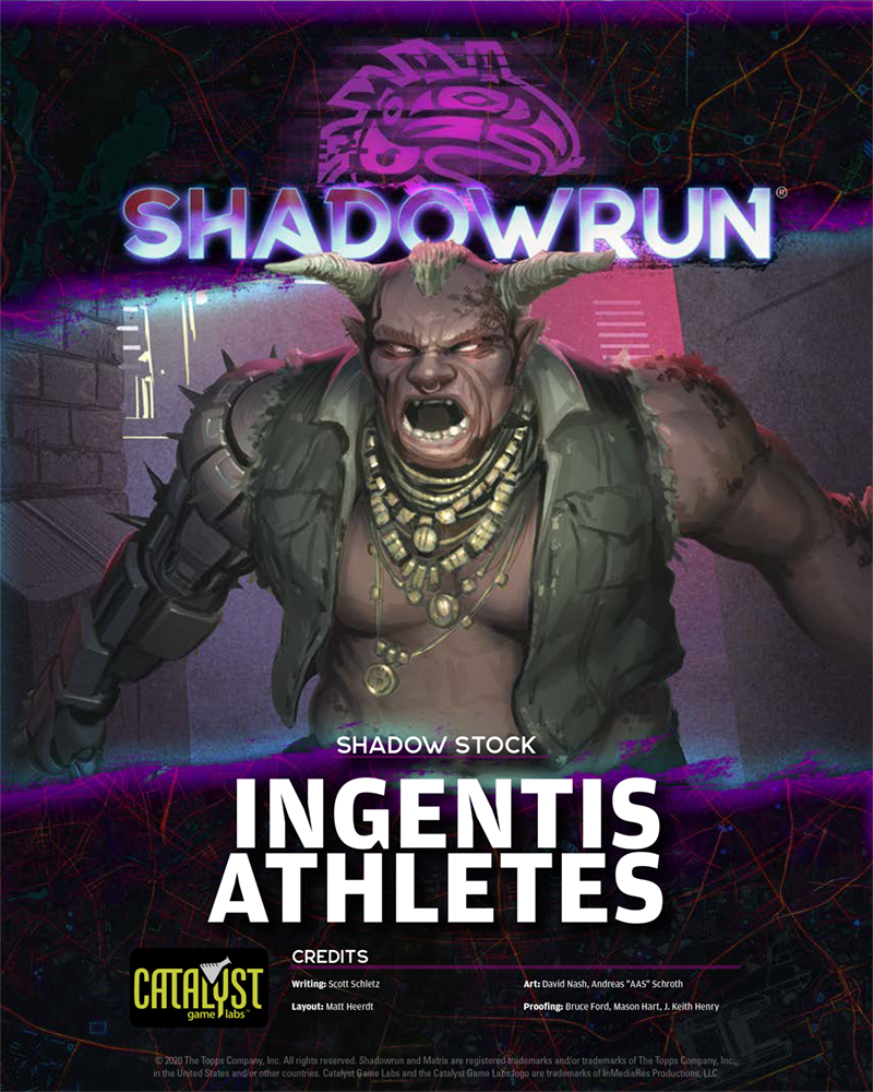 Shadowrun: Shadow Stock – Ingentis Athletes